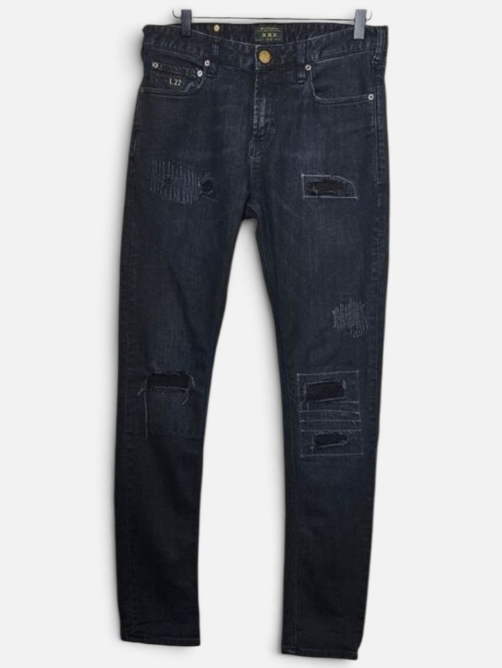 Scotch & Soda Black Denim Skinny Jean W30 L32 Skim Lot 22